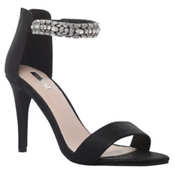 Carvela Georgie Embellished Stiletto Sandals Black